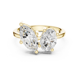 Gold Ring DDLR-532, Yellow Gold, view 4