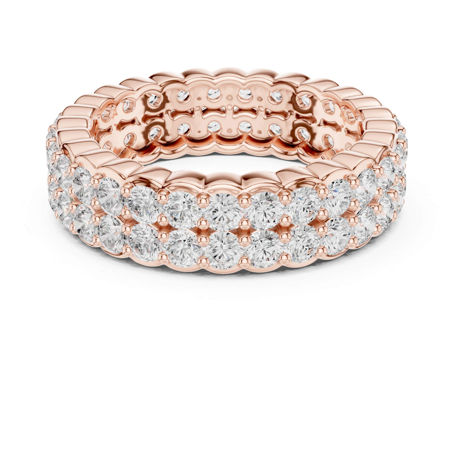 Gold Ring DDLR-714, Rose Gold, view 4