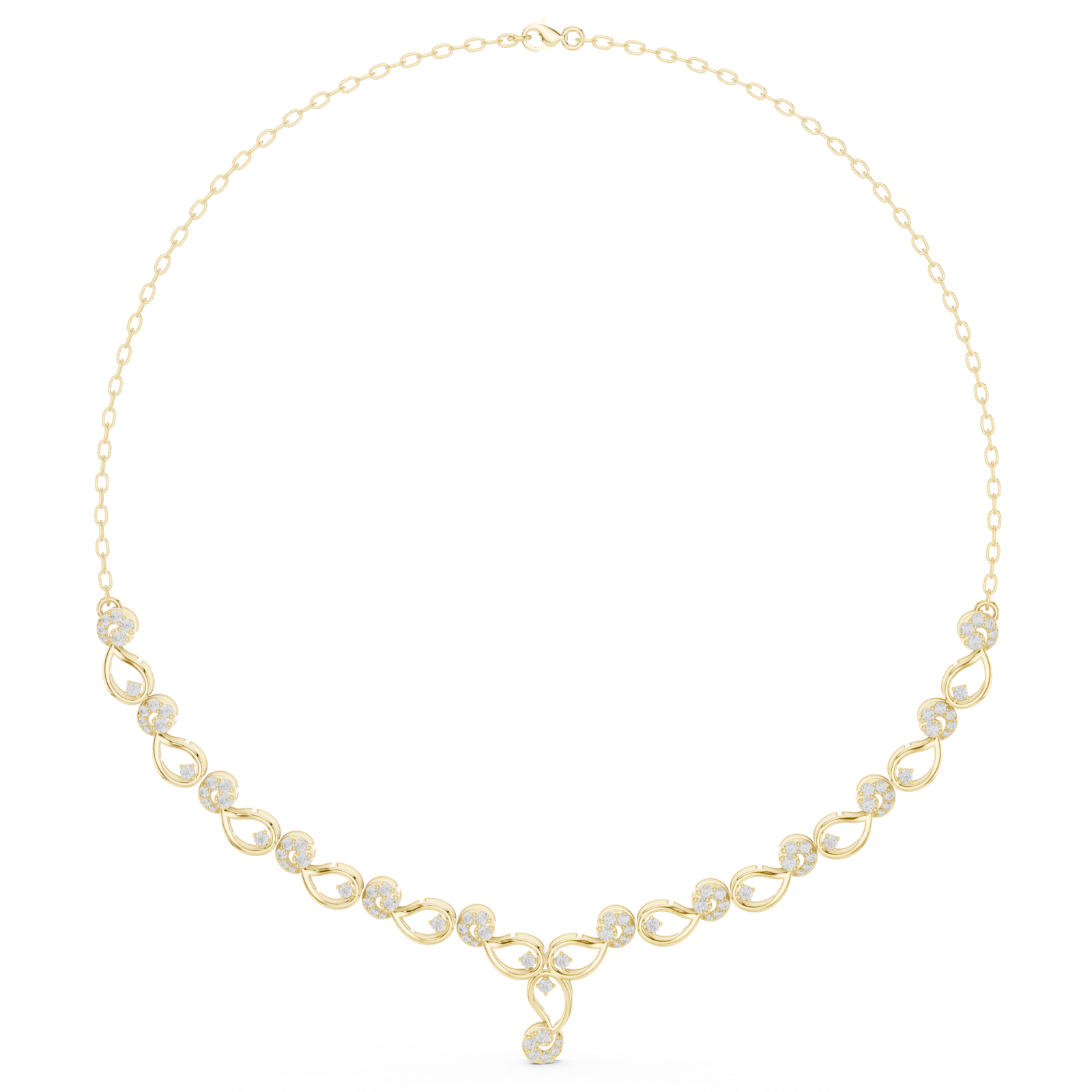 Gold Necklace SBWN (7), Yellow Gold, view 4