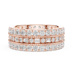 Gold Ring DDLR-369, Rose Gold, view 3
