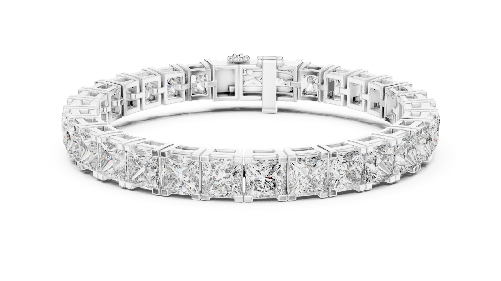 Gold Bracelet GLBR-0031, White Gold, view 4