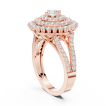 Gold Ring DDLR-761, Rose Gold, view 1