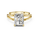 Gold Jewelry L36-7, Radiant center stone, Yellow Gold, view 4