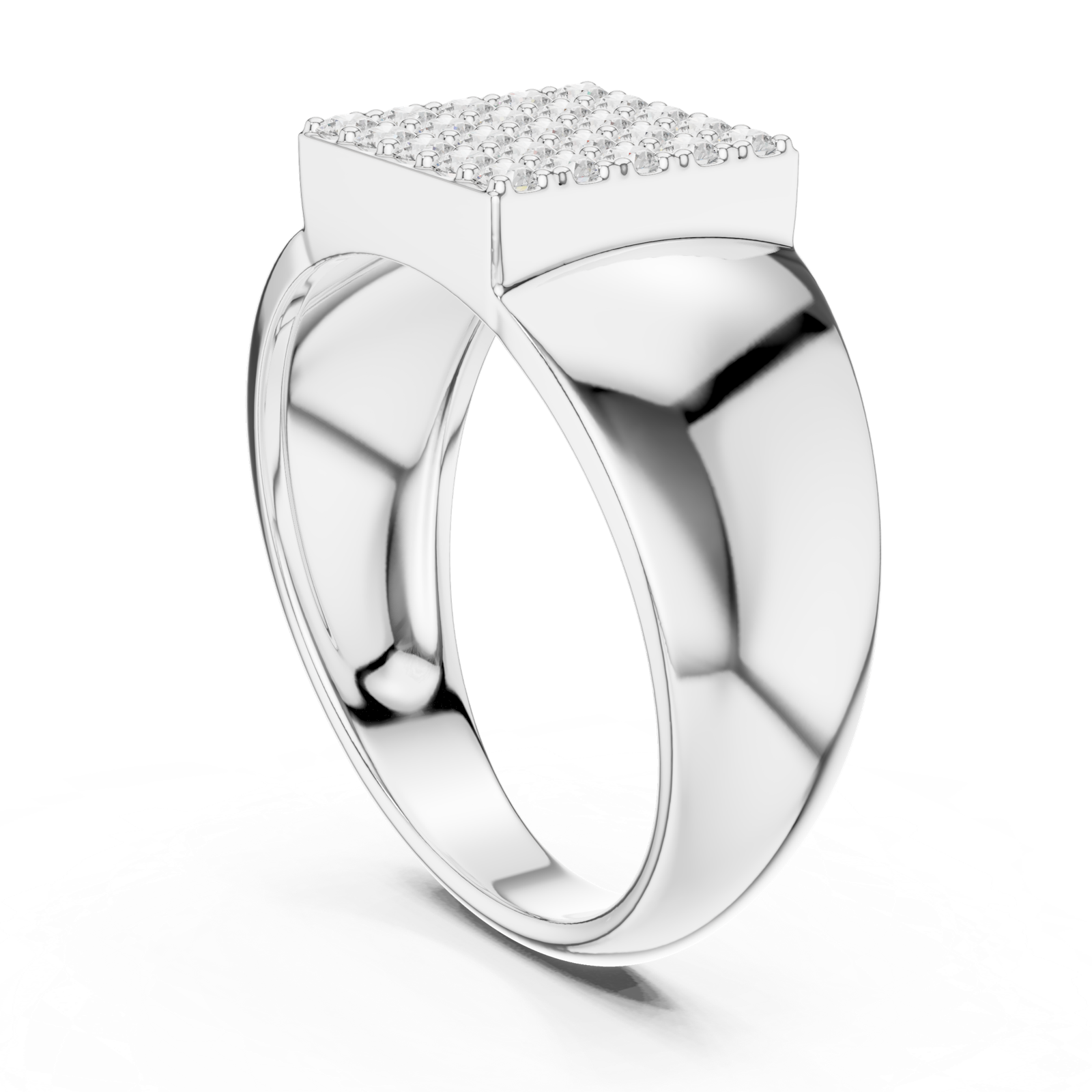 Gold Ring SBMR(18), White Gold, view 1
