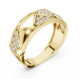 Gold Ring LR-01 (7), Yellow Gold, view 2