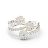 Gold Ring 19-120017L, White Gold