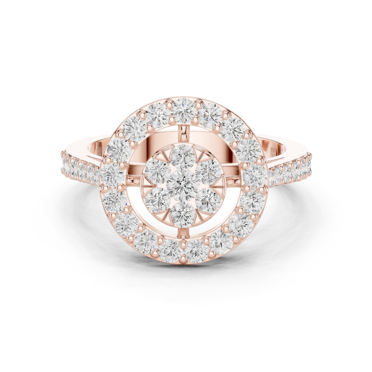 Gold Ring DDLR-823, Rose Gold