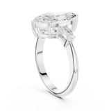 Gold Jewelry L35-67, Marquise center stone, White Gold, view 1
