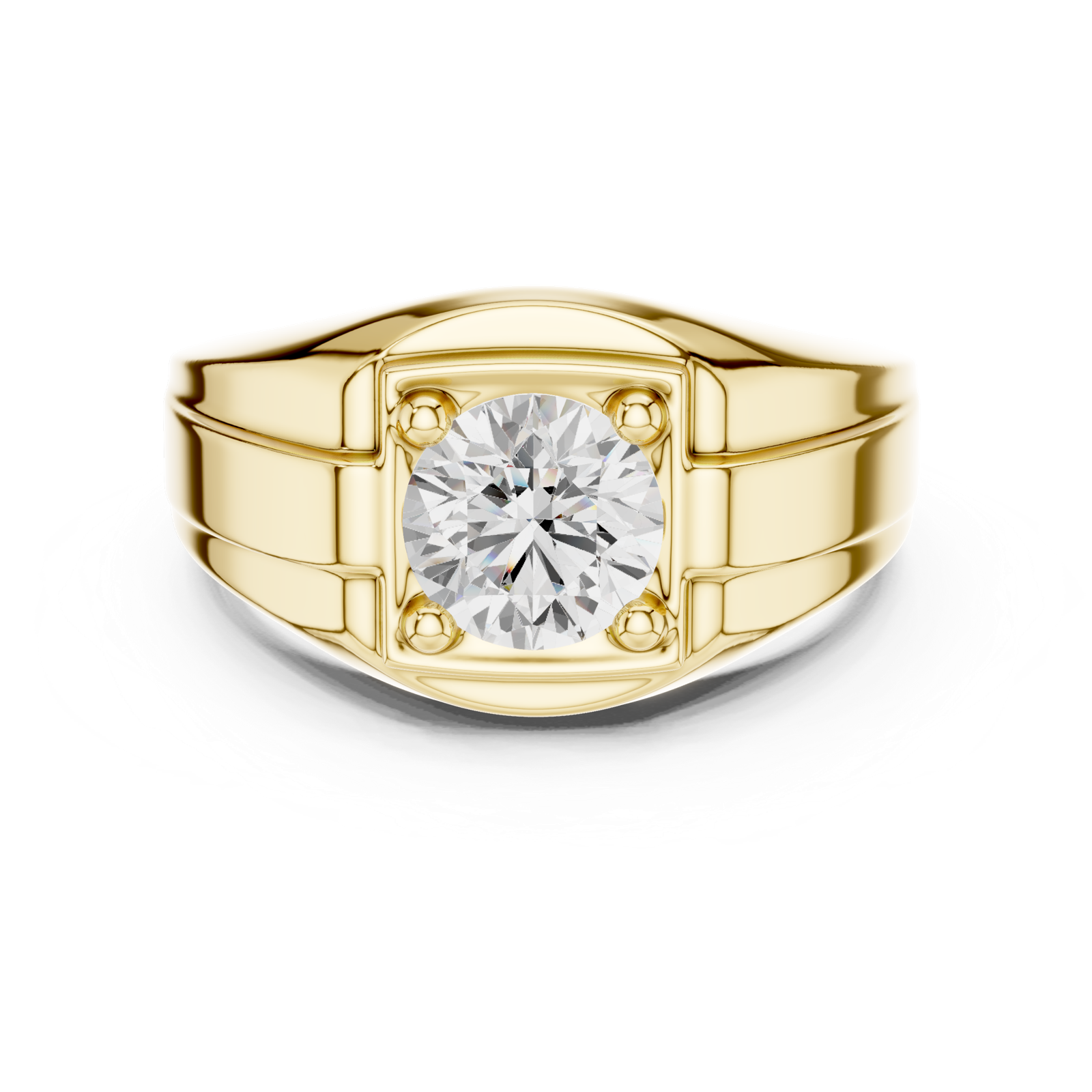 Gold Ring SBMR(21), Yellow Gold, view 4