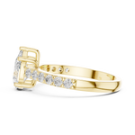 Gold Ring HLR-48, Yellow Gold, view 3