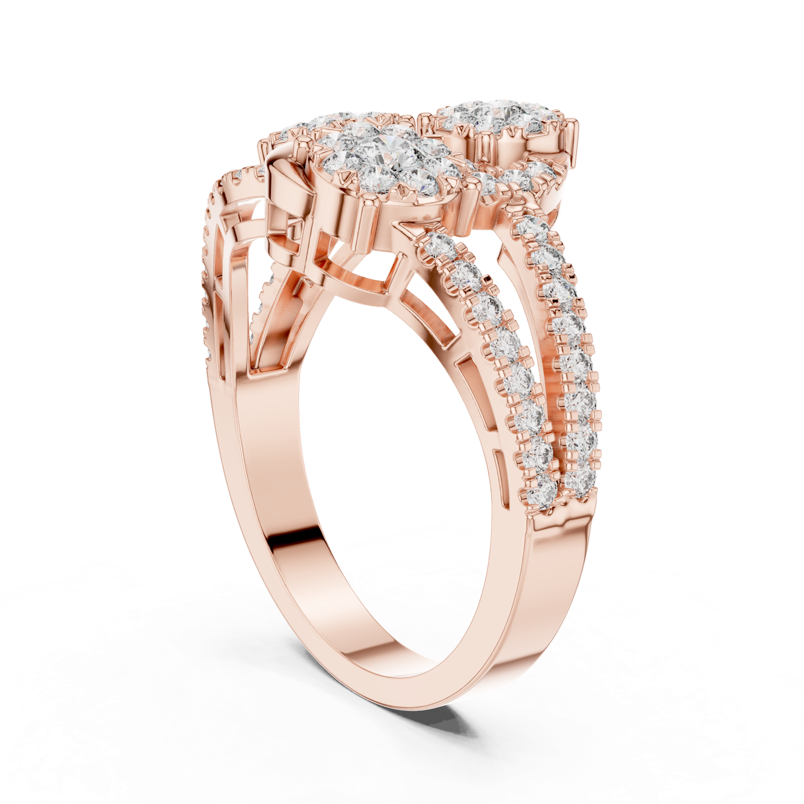 Gold Ring 19-120006L, Rose Gold, view 1