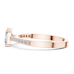 Gold Ring ALR-166, Rose Gold, view 3