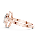 Gold Ring ALR-30, Rose Gold, view 3