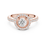 Gold Ring DDLR-668, Rose Gold, view 4