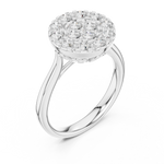 Gold Ring DDLR-781, White Gold, view 2