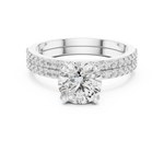 Gold Ring DDLR-008, White Gold, view 4