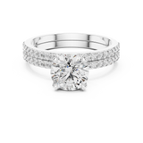 Gold Ring DDLR-008, White Gold, view 4