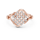 Gold Ring DDLR-760, Rose Gold, view 4
