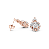 Gold Earrings 3-10016E_136, Rose Gold, view 1