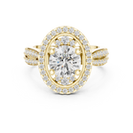 Gold Ring DDLR-401, Yellow Gold, view 4