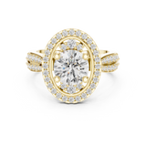 Gold Ring DDLR-401, Yellow Gold, view 4