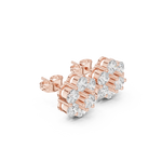 Gold Earrings ALJER-486, Rose Gold, view 1