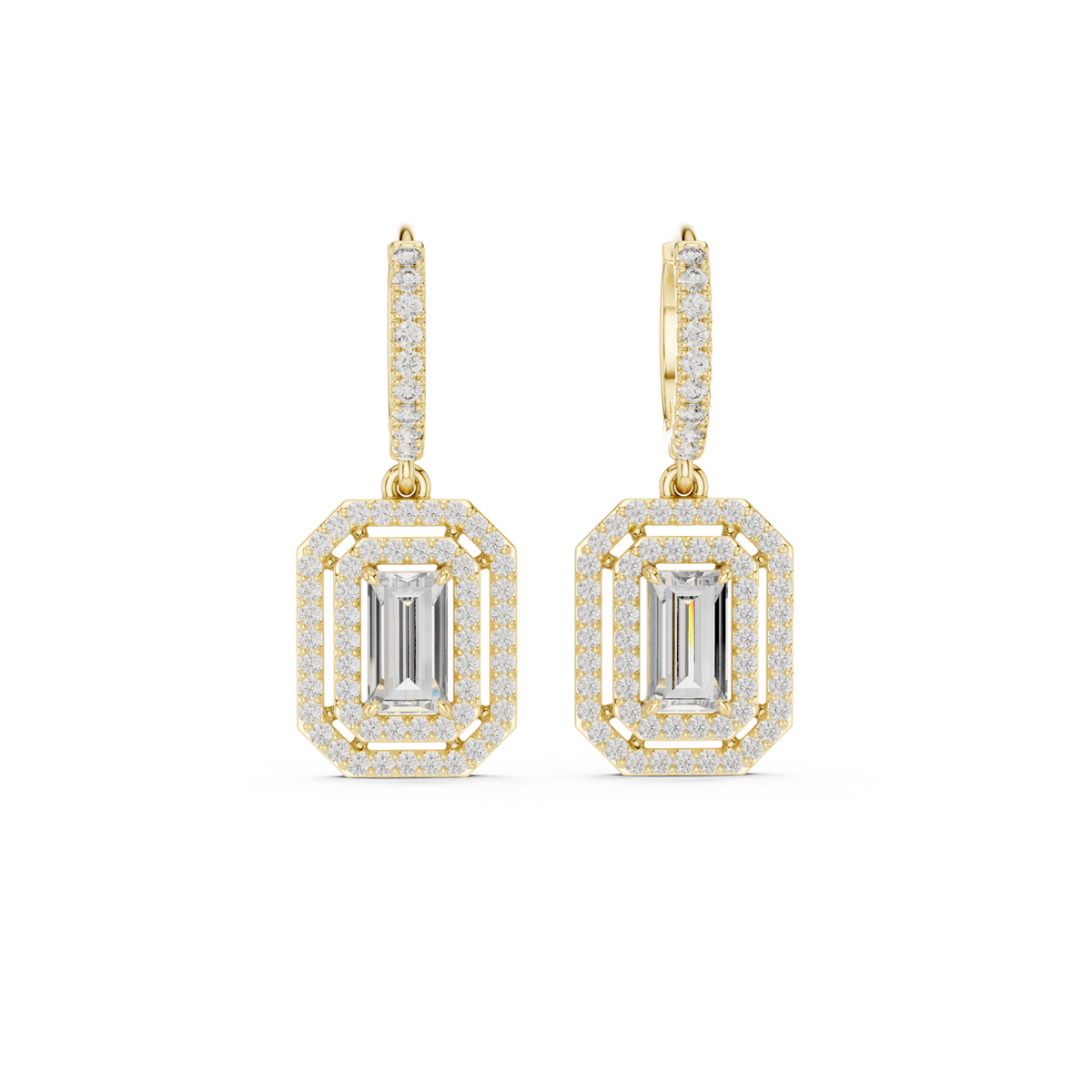 Gold Earrings 3-10014E_186, Yellow Gold