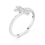Gold Ring HLR-236, White Gold, view 2