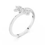 Gold Ring HLR-236, White Gold, view 2