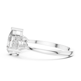 Gold Ring HLR-18, White Gold, view 3