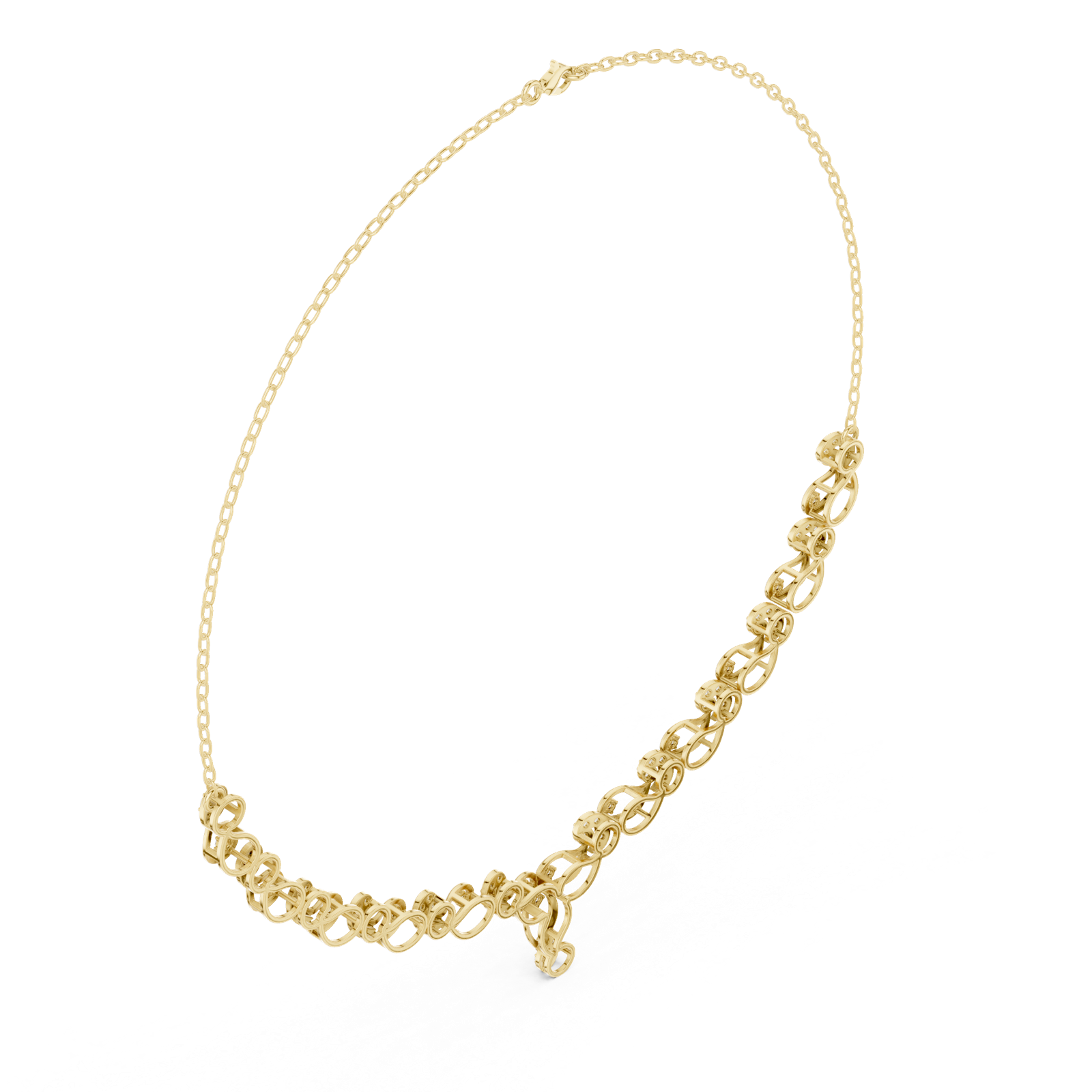 Gold Necklace SBWN (7), Yellow Gold, view 2