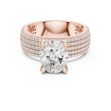 Gold Ring DDLR-261, Rose Gold, view 4
