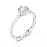 Gold Ring DDLR-553, White Gold, view 2