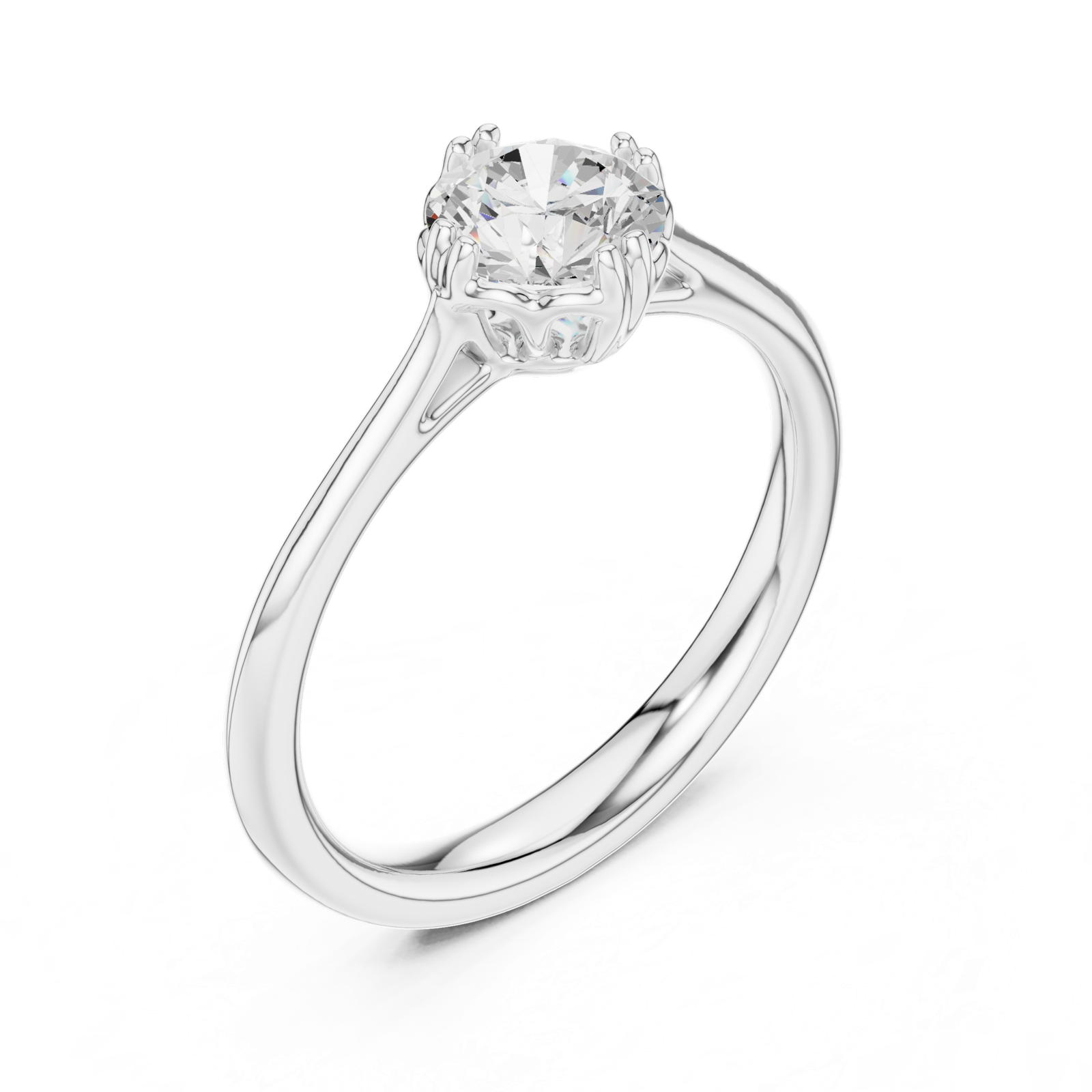Gold Ring DDLR-553, White Gold, view 2