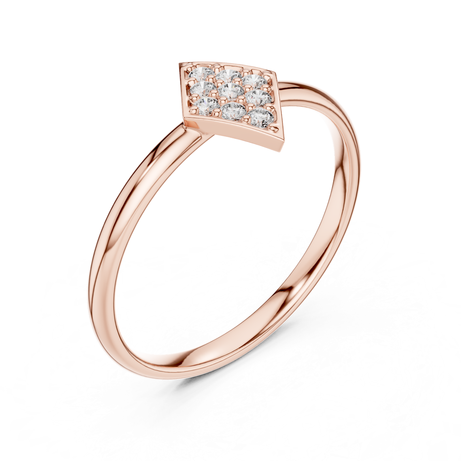 Gold Ring Ledis Ring, Rose Gold, view 2