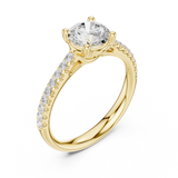 Gold Ring DDLR-631, Yellow Gold, view 2