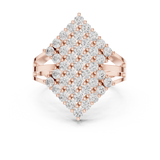Gold Ring DDLR-463, Rose Gold, view 4