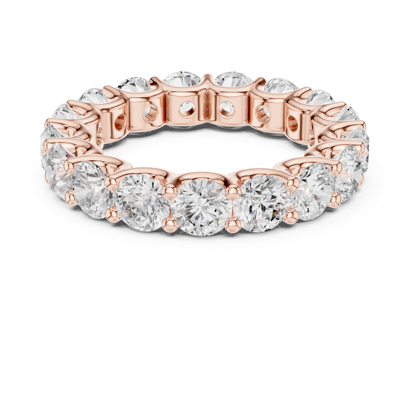 Gold Ring DDLR-659, Rose Gold, view 4