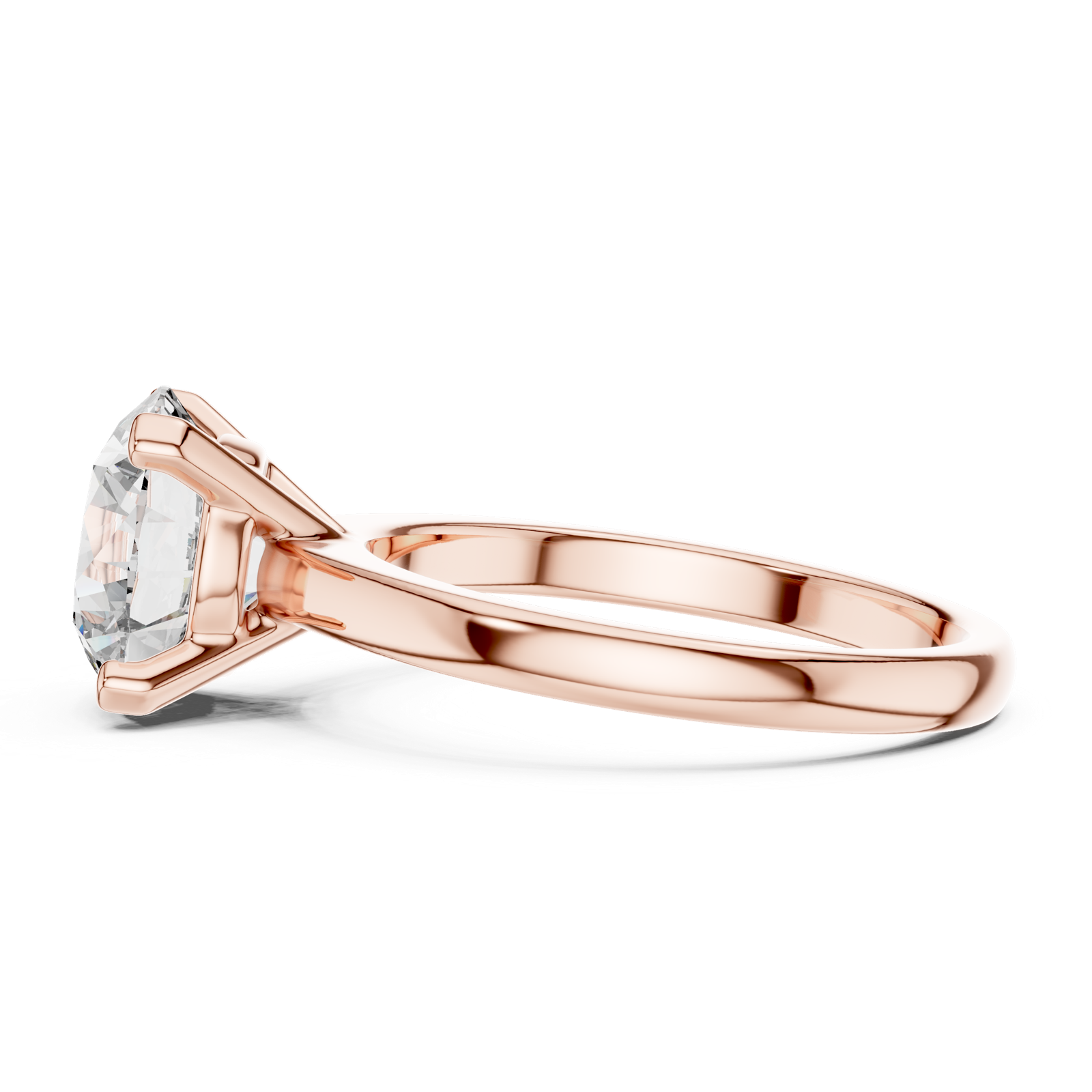 Gold Ring DDLR-065, Rose Gold, view 3