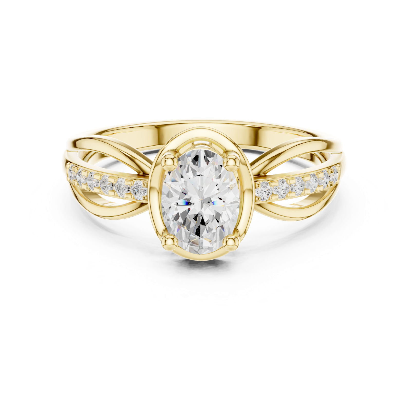 Gold Ring DDLR-523, Yellow Gold