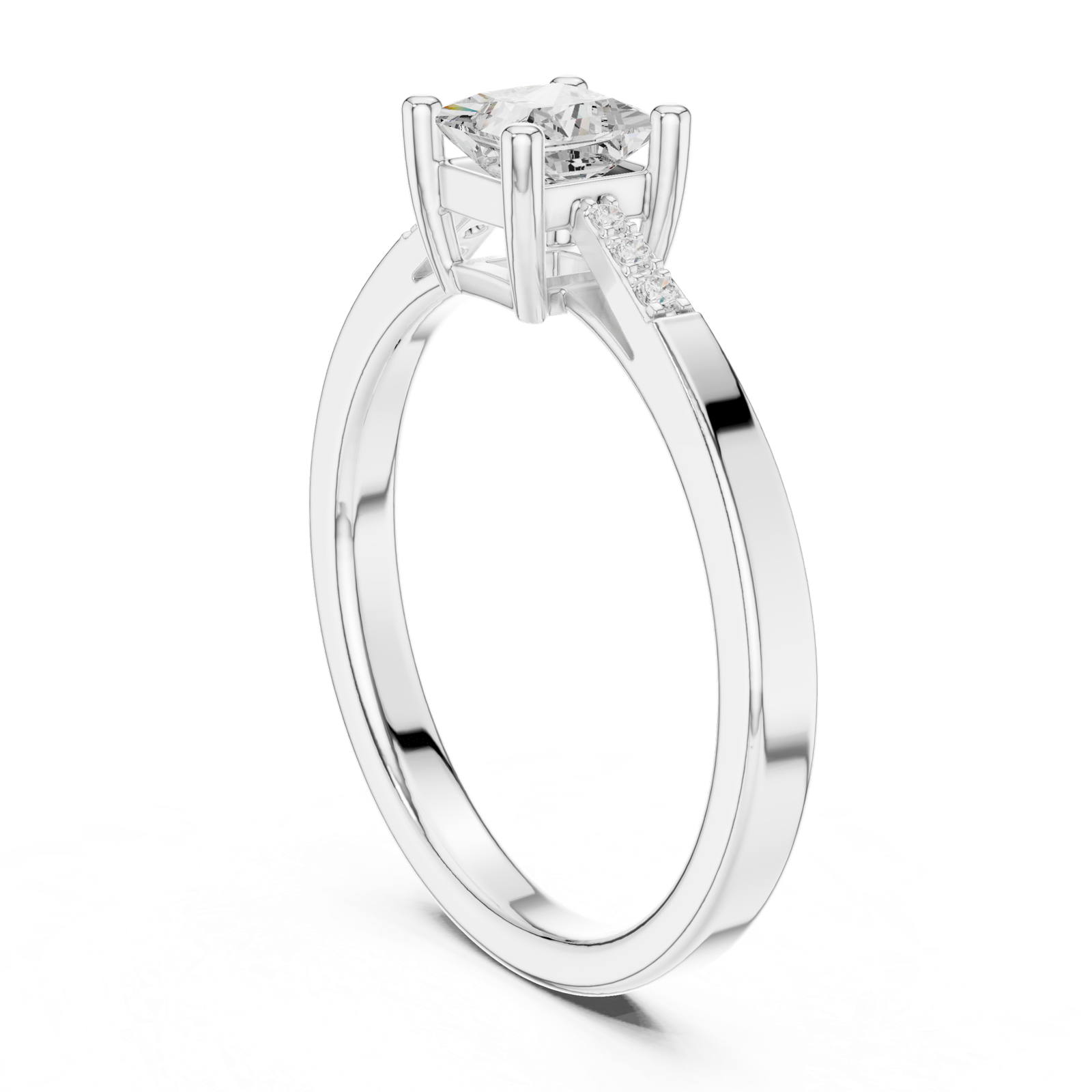Gold Ring DDLR-491, White Gold