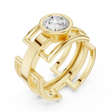 Gold Ring SBMR(6), Yellow Gold, view 2