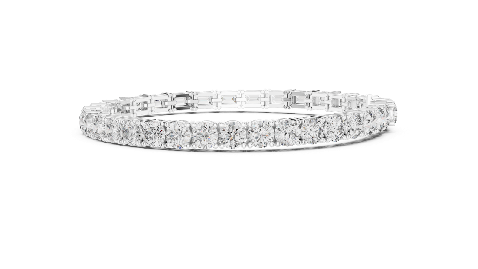 Gold Bracelet GLBR-0040, White Gold, view 3