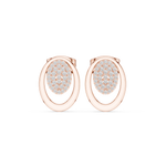 Gold Earrings Earring, Rose Gold, view 4