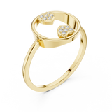 Gold Ring DR-6312, Yellow Gold, view 2