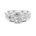 Gold Ring DDLR-717, White Gold, view 4