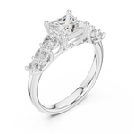 Gold Ring DDLR-703, White Gold, view 2