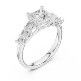 Gold Ring DDLR-703, White Gold, view 2