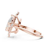 Gold Ring DDLR-412, Rose Gold, view 3