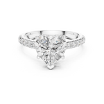 Gold Ring DDLR-258, White Gold, view 4